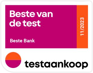 Beste Bank 2023 volgens Testaankoop